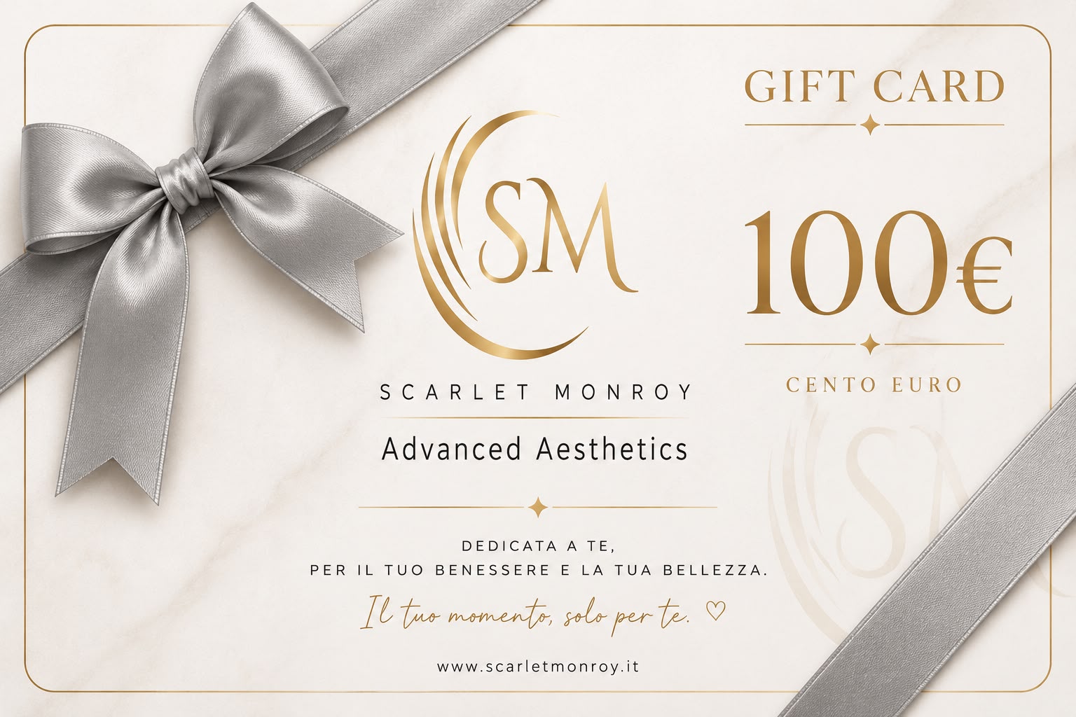 Gift card Scarlet Monroy da 100 euro, regalo benessere Sesto Fiorentino